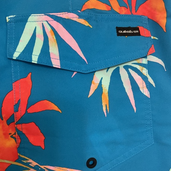 Quicksilver Men's Boardshorts Surfsilk Swimming Trunk Shorts Size 38 - Picture 6 of 10